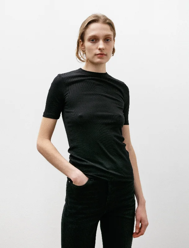 Classic Rib Tee Black garde