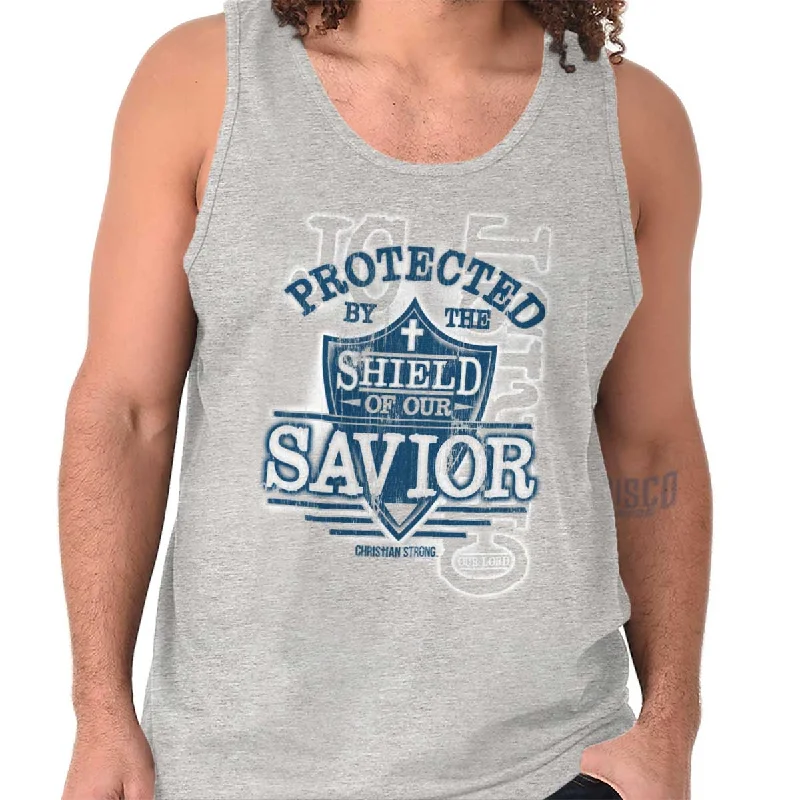 Shield of our Savior Tank Top Stylish Women's Tropical 