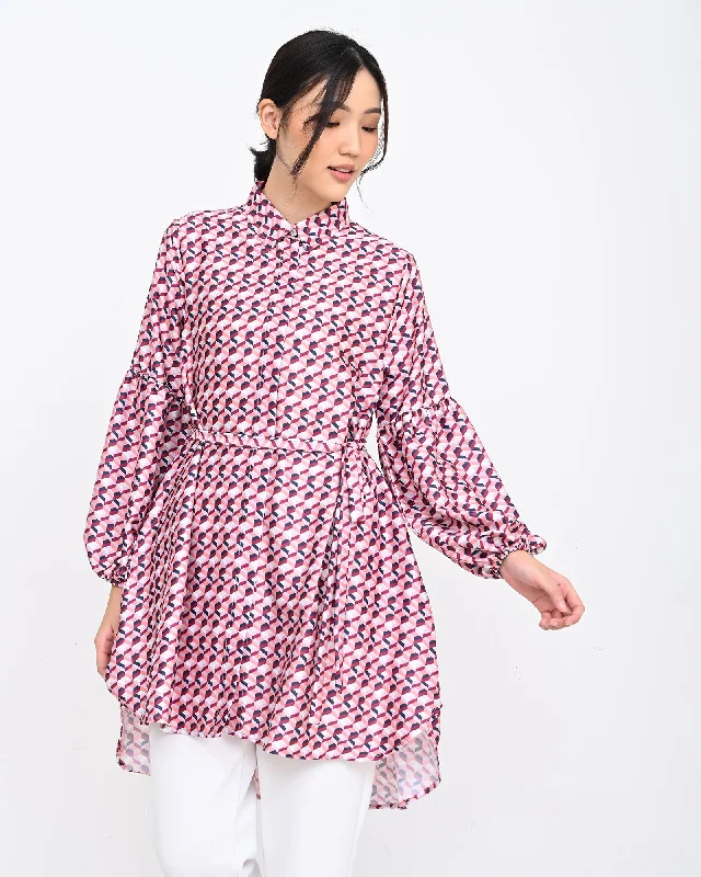 ARRA SATEEN TUNIC Youthful Women's Anime - inspired