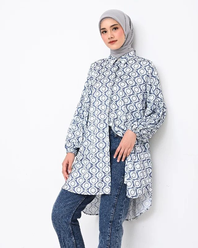 AVELIN SATEEN TUNIC Geometric