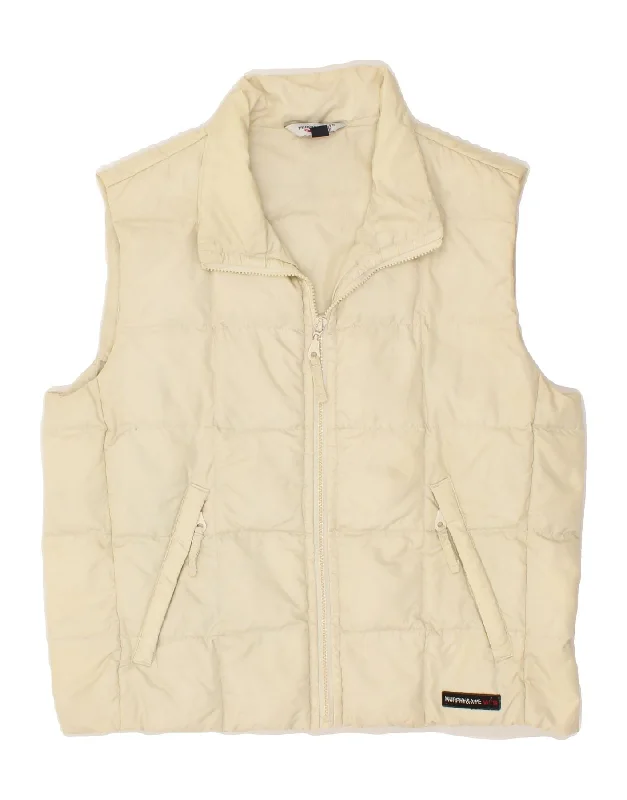 MURPHY & NYE Womens Padded Gilet UK 14 Medium Beige Polyamide Modern Women's 