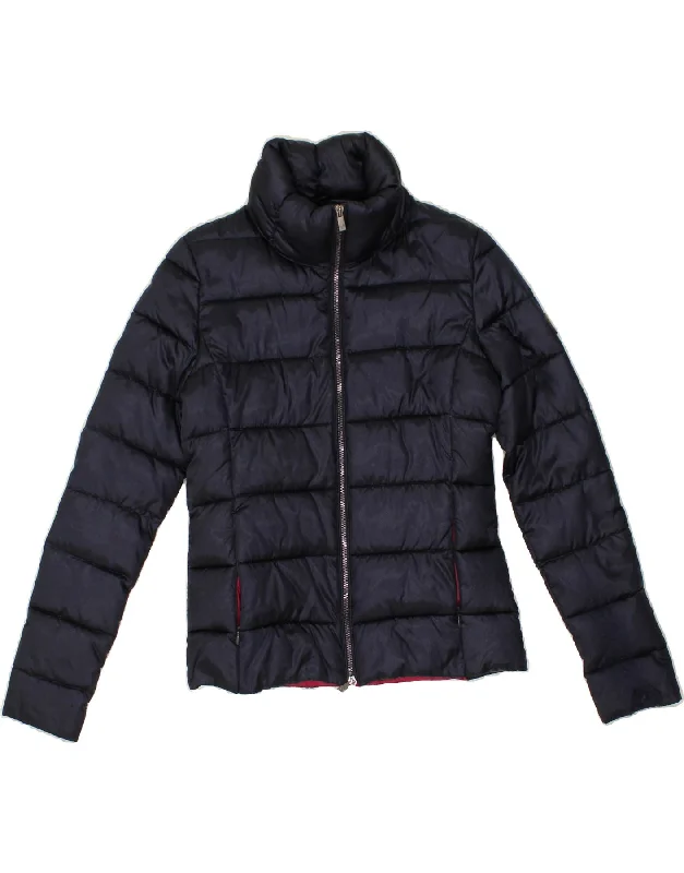 CIESSE PIUMINI Womens Padded Jacket IT 42 Medium Navy Blue Polyester Artistic Women's Avant - 