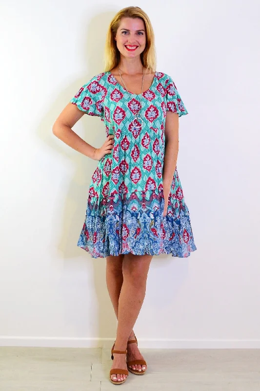 Kimberley V Neck Tunic Dress Cashmere