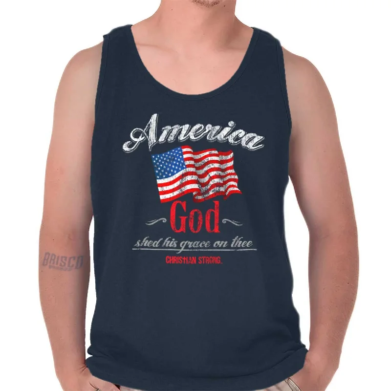 America God Tank Top Vintage Women's 1970S 