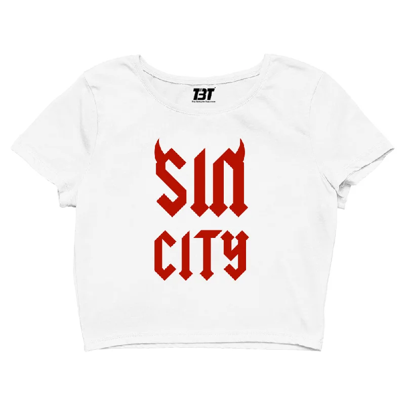 AC/DC Crop Top - Sin City Earthy Women's Hemp - based