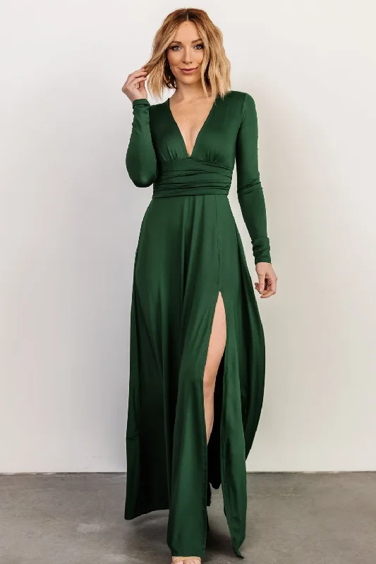 Arianna Maxi Dress | Hunter Green Refined Women's Classic 