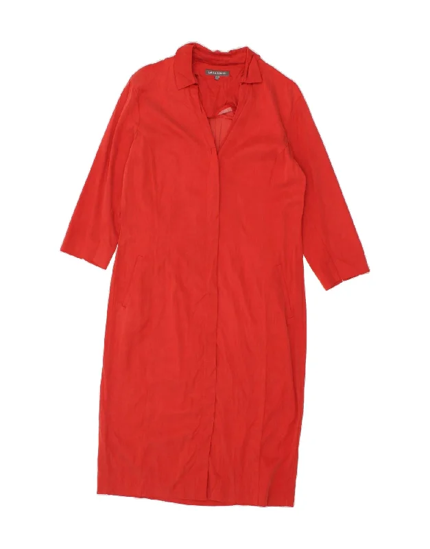 LAURA ASHLEY Womens Longline 3/4 Sleeve Blazer Jacket UK 10 Small Red Sharp Women's Italian LAURA ASHLEY Womens Longline 3/4 Sleeve Blazer Jacket UK 10 Small Red Sharp Women's Italian