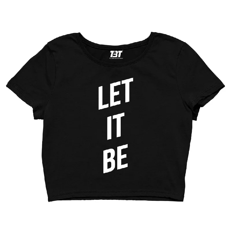 The Beatles Crop Top - Let It Be Refined Women's Classic 