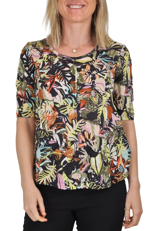 HEROINE TOP - FO7824 Stylish Women's Tropical 