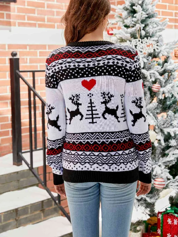 Christmas Round Neck Sweater Feminine Women's Soft 