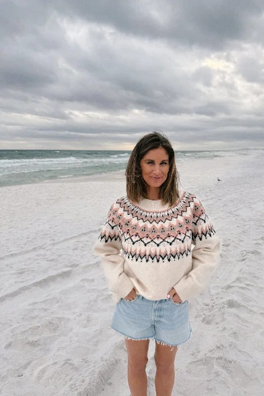Snow Day Sweater Hip Women's Retro