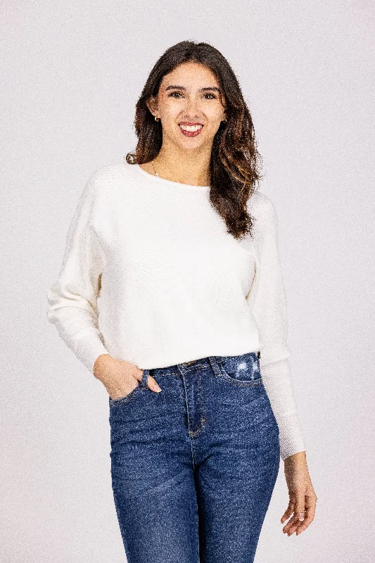 A Chance At Love Women's Boatneck Sweater Refined Women's 