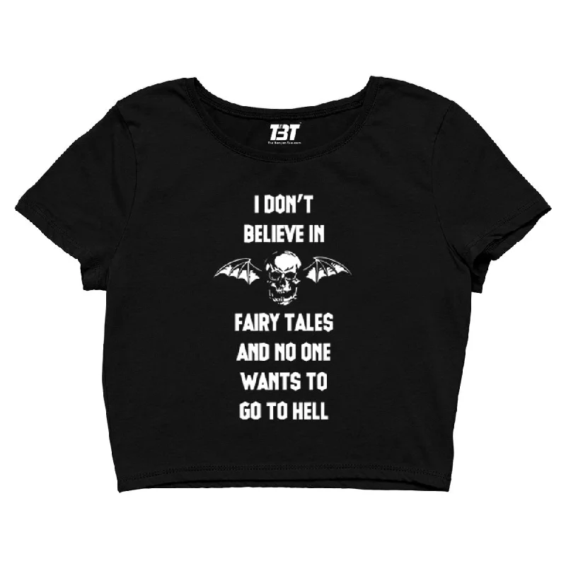 Avenged Sevenfold Crop Top - Beast and the Harlot Cool Women's Distressed