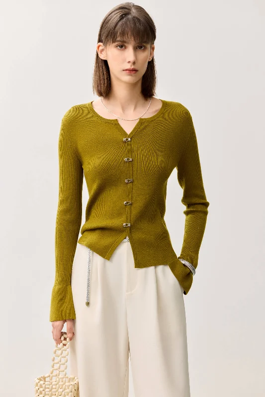 LILY Classic Split Knit Cardigan Relaxed Women's Beachy