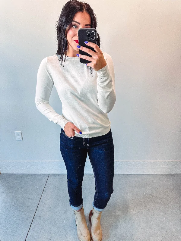 Kora Sweater-Ivory Relaxed Women's Beachy