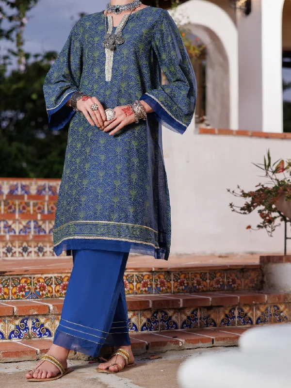 Blue Lawn Tunic - AL-LK-1031 Practical Women's Quick - dry