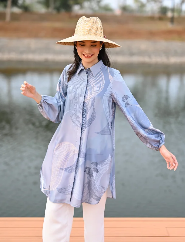 KALILA TUNIC Polished Women's Silk