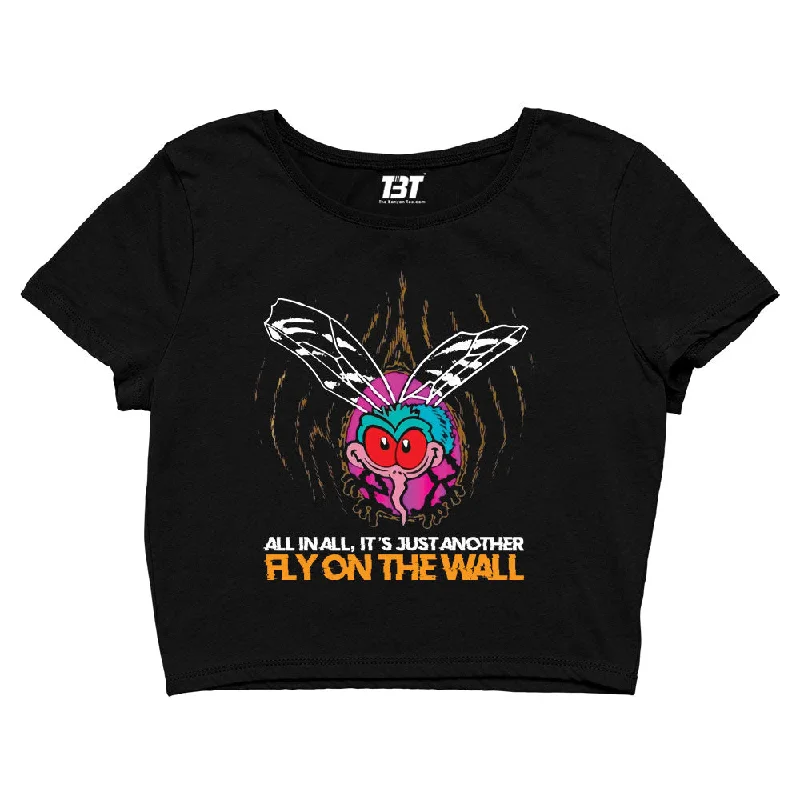 AC/DC Crop Top - Fly On The Wall Refined Women's Classic 