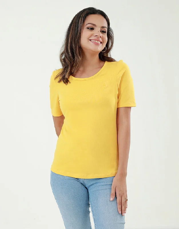 Round Neck T-Shirt with S&S Logo Hip Women's Urban