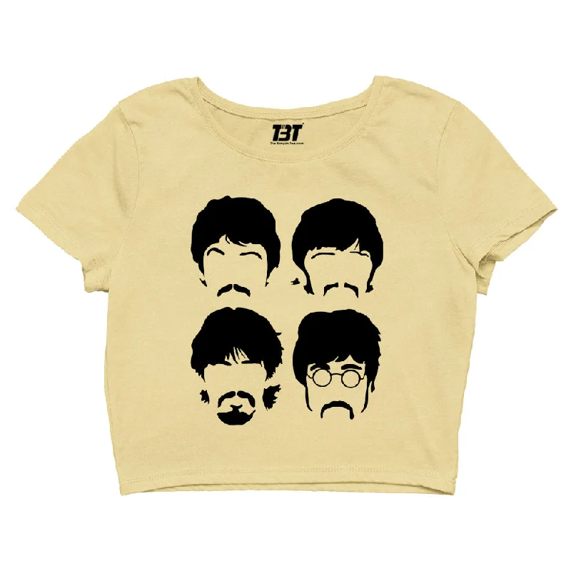 The Beatles Crop Top - The Rock N' Roll Quartet Casual Women's Japanese 