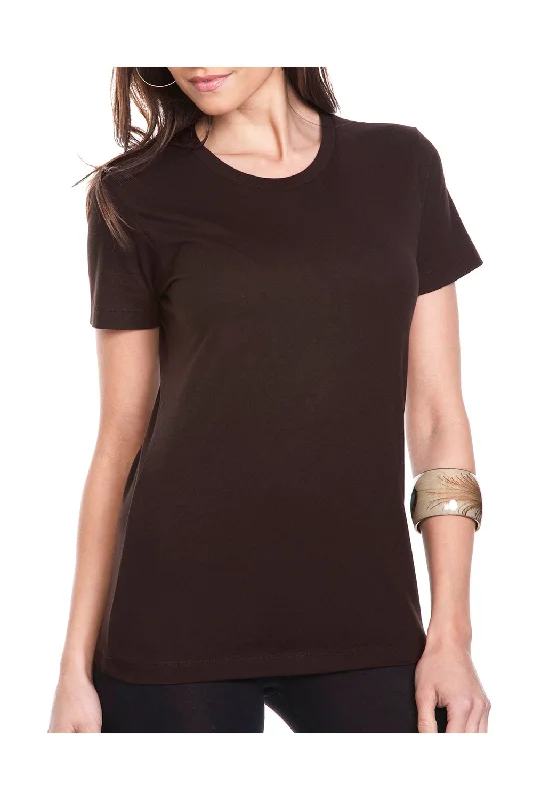 Next Level Womens Boyfriend Fine Jersey Short Sleeve Crewneck T-Shirt - Dark Chocolate Brown - Closeout Traditional Women's Next Level Womens Boyfriend Fine Jersey Short Sleeve Crewneck T-Shirt - Dark Chocolate Brown - Closeout Traditional Women's