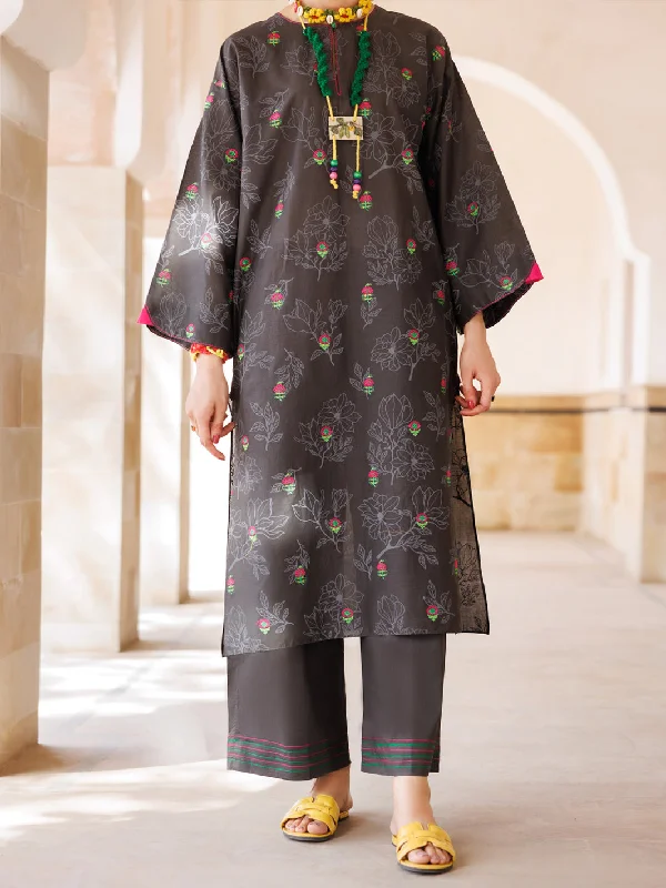 Charcoal Cambric Tunic - AL-LK-969 Stylish Women's Neon