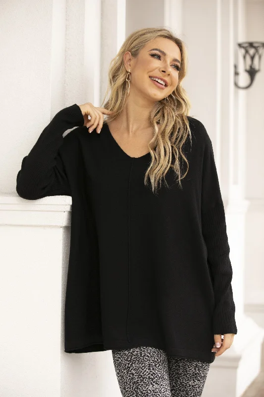 Orange by Fashion Village Sale, 8300 V-Neck Tunic with Front Seam 50% Off Regular Price Refined Women's Velvet
