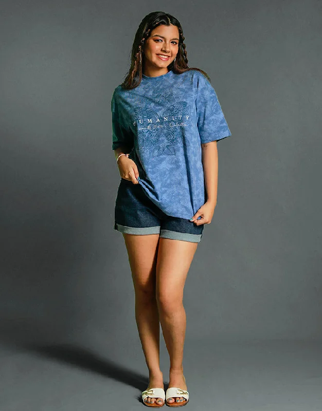 Printed Round Neck T-Shirt Contemporary 