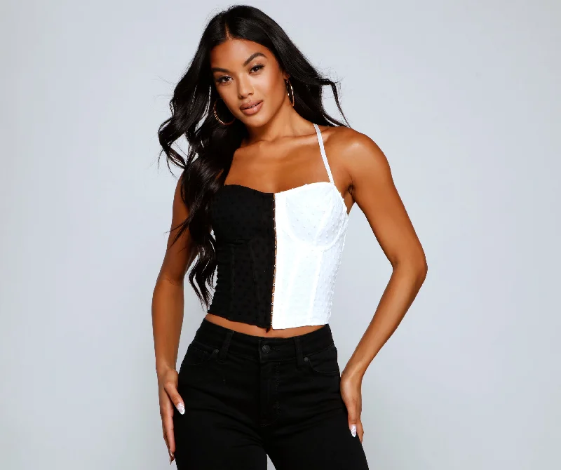 Stylish Diva Colorblock Corset French