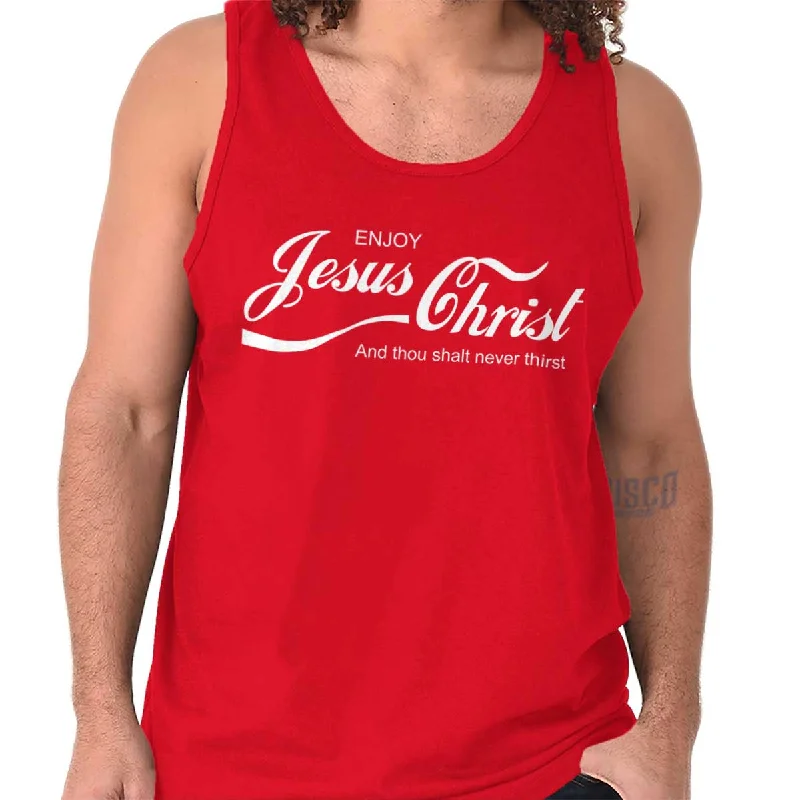 Enjoy Jesus Christ Tank Top Scandinavian