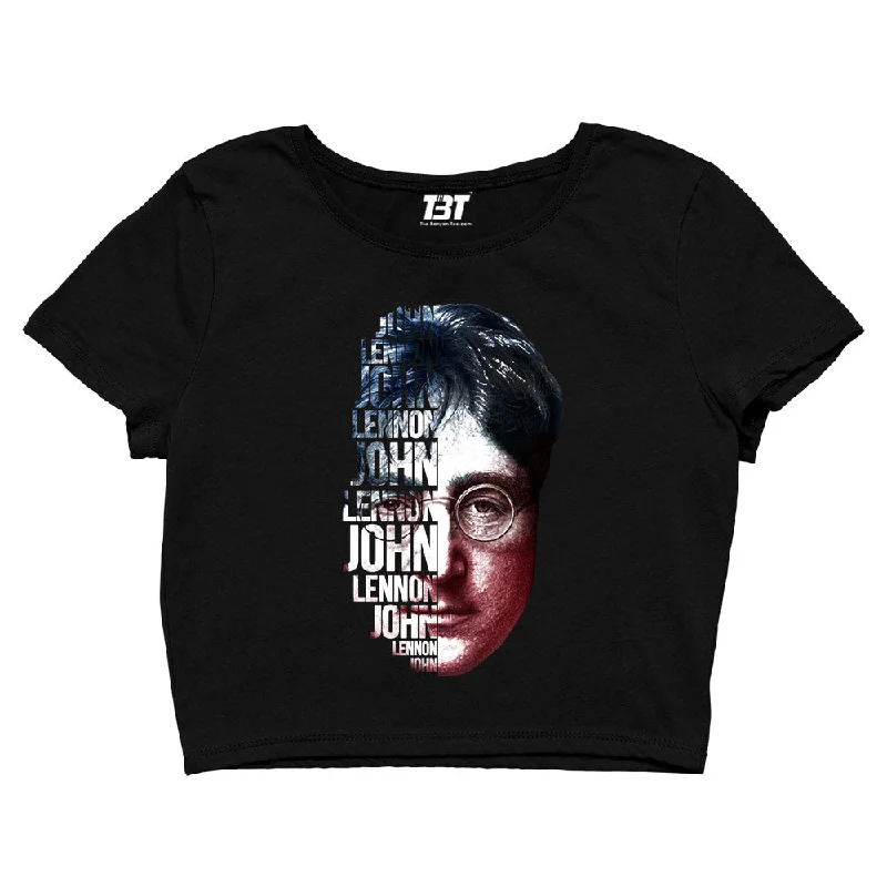 The Beatles Crop Top - John Fan Art Rugged Women's Outdoor 