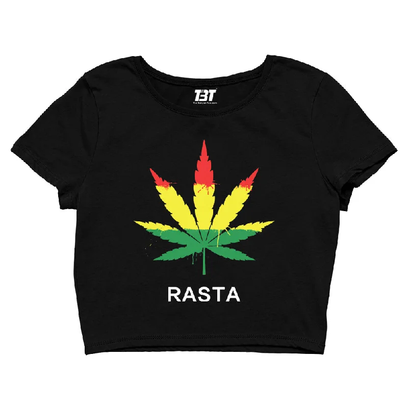 Bob Marley Crop Top - Rasta Earthy Women's Hemp - based