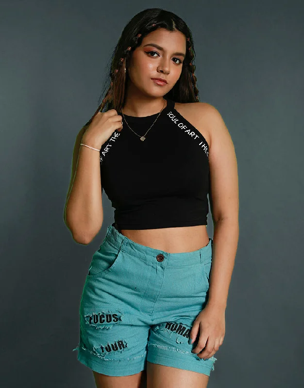 Sleeveless Crop Tank Top Sustainable Organic