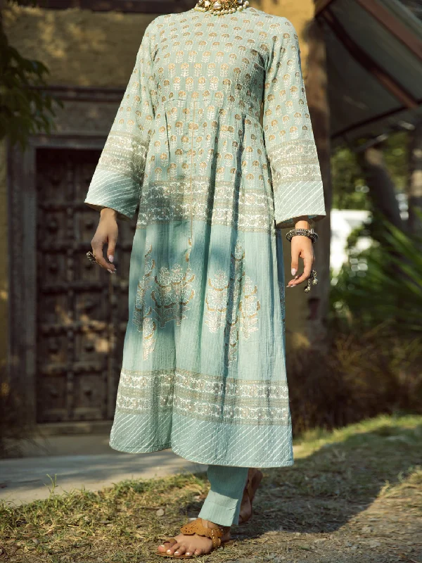 Sky Blue Yarn Dyed Tunic - AL-LK-879 Bold Women's Statement