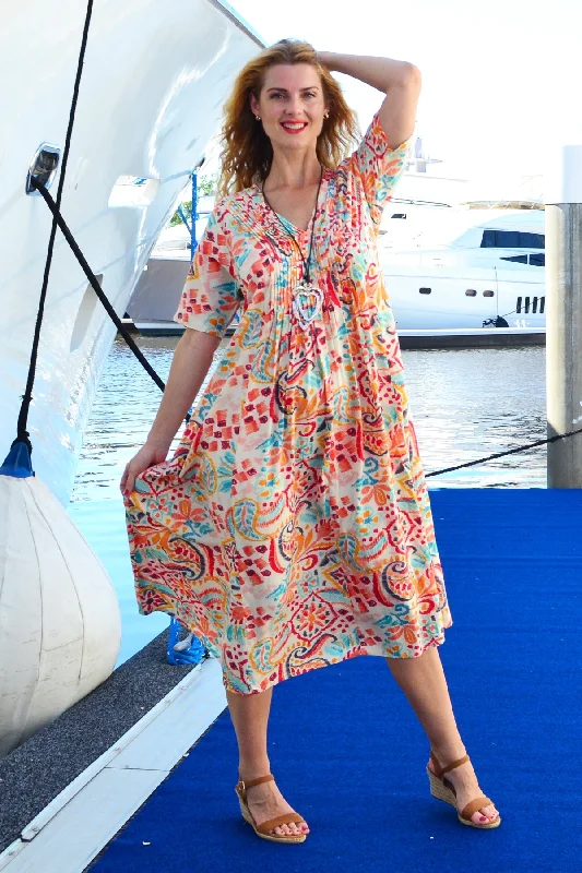 Giza Bohemian Tunic Dress Confident Women's High - fashion