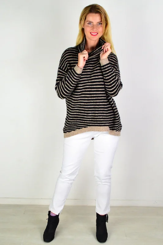 Cross My Heart Cosy High Neck Tunic Jumper Australian Beach