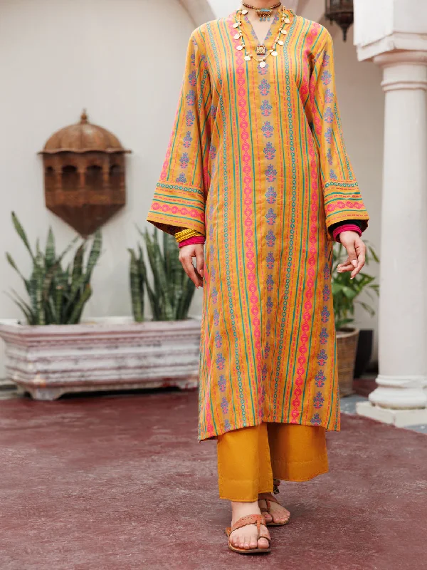 Mustard Yarn Dyed Tunic - AWP-LK-722 British Gentlewoman Style