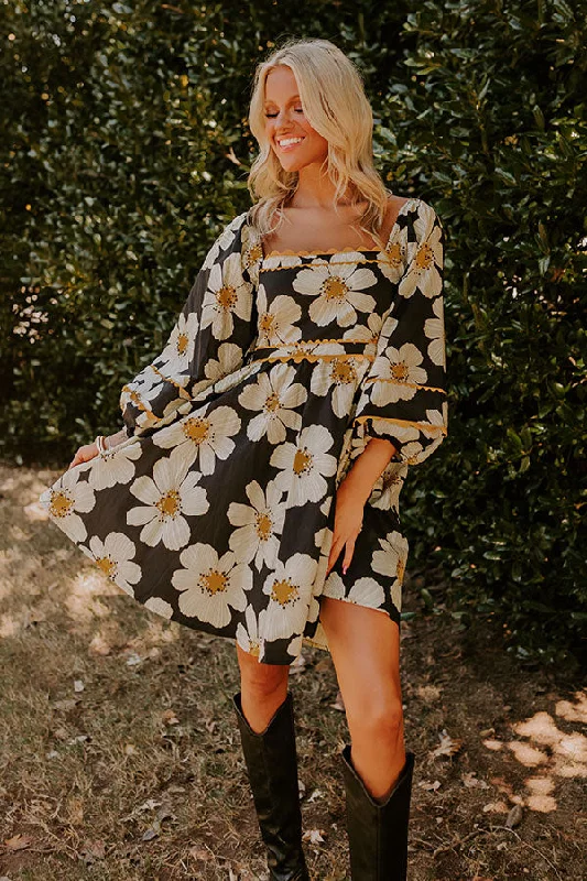 Flirty Smile Floral Mini Dress Cool Women's Skate