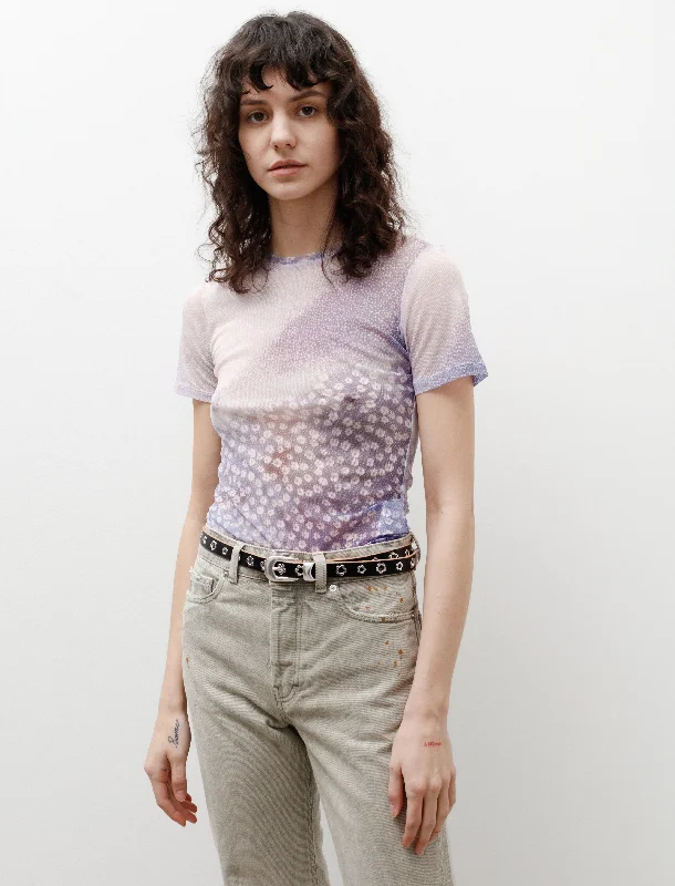 Super Slim T-Shirt Light Flowers Print purpose