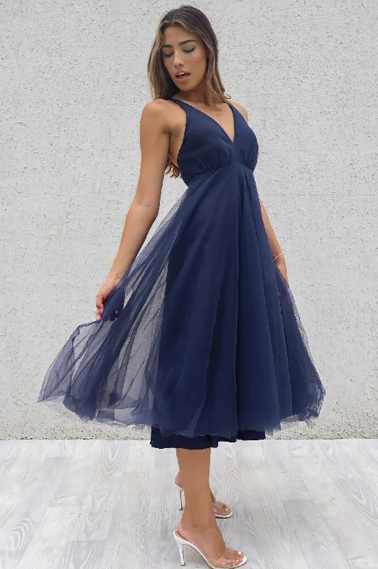 Julian Tulle Midi - Navy Bohemian Women's Free