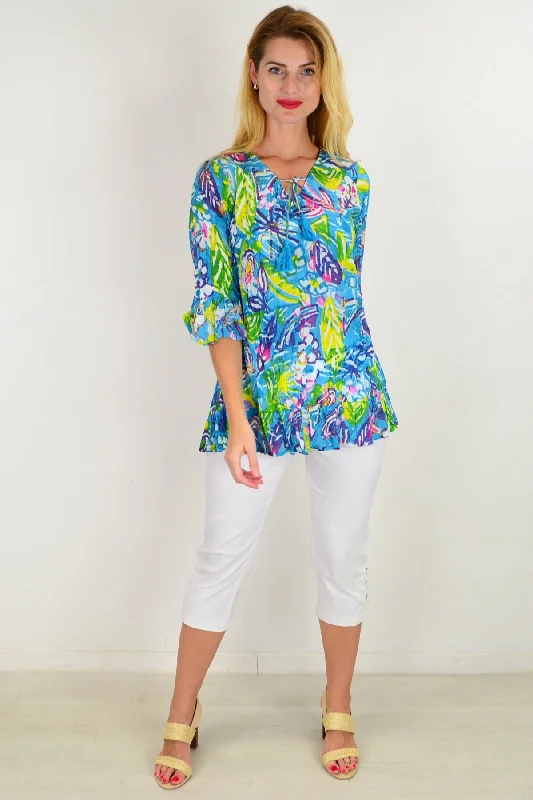 Fly Away Feather Tunic Top purpose