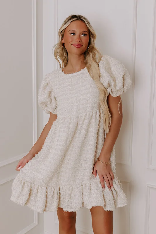 Whimsical Whispers Knit Mini Dress Bohemian Women's Free