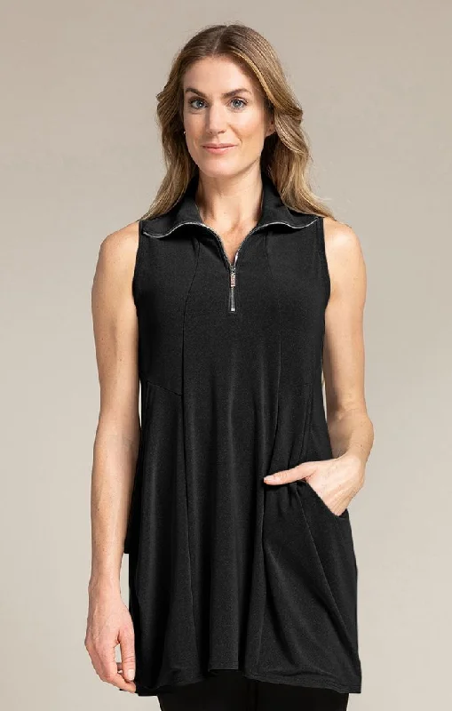 Sympli, 21172Y Sleeveless Double Take Tunic Bold Women's Animal Print