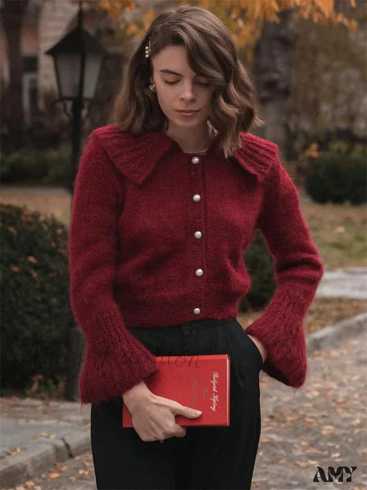 Knit Cardigan Outwear Women's Lapel Long Sleeve Patchwork High Waist Cropped Top Streetwear Stylish Sweater Sporty Women's Athleisure Knit Cardigan Outwear Women's Lapel Long Sleeve Patchwork High Waist Cropped Top Streetwear Stylish Sweater Sporty Women's Athleisure