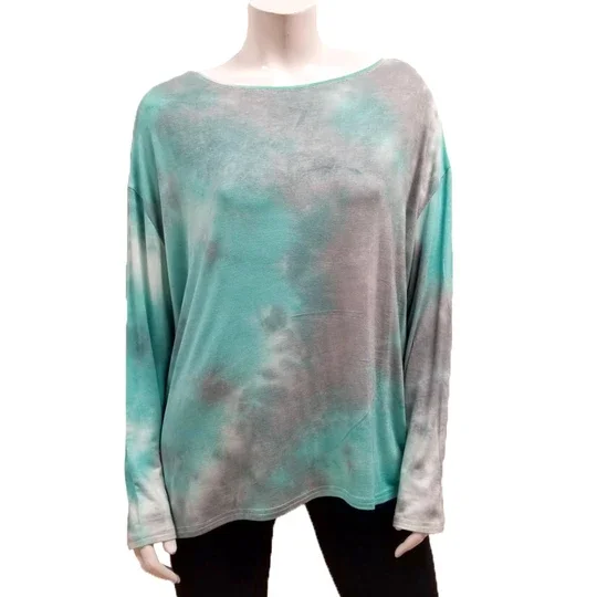 Gilmour Sale, RT-1045 Rayon Tie Dye Blouson Tee, 50% Off Regular Price Sophisticated Women's 