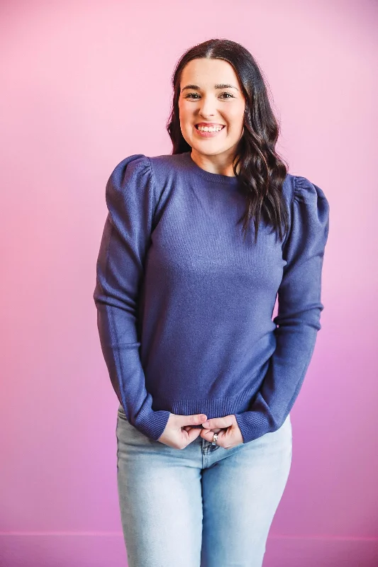 Izzie Sweater-Dark Purple Unique Women's Upcycled