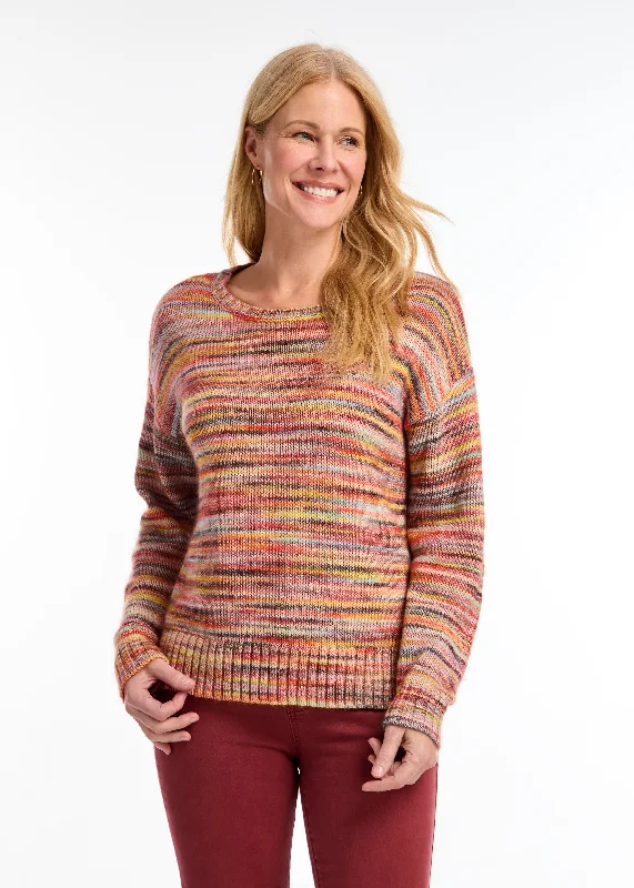 Long Sleeve Spacedye Sweater Laid - back Women's Vibe