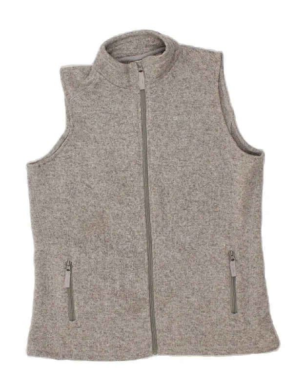 MOUNTAIN WAREHOUSE Womens Fleece Gilet UK 16 Large Grey Polyester Casual Women's Japanese 