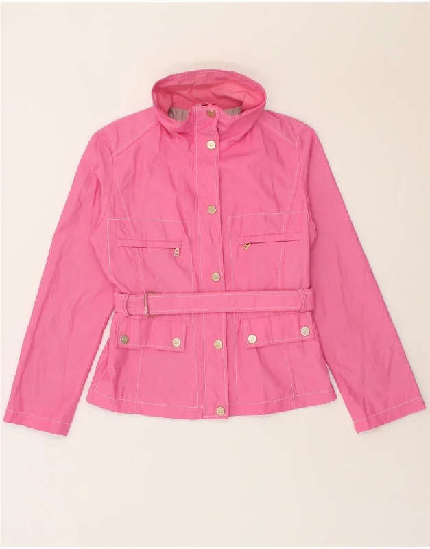 MAX MARA Womens Utility Jacket UK 6 XS Pink Nylon Adventure
