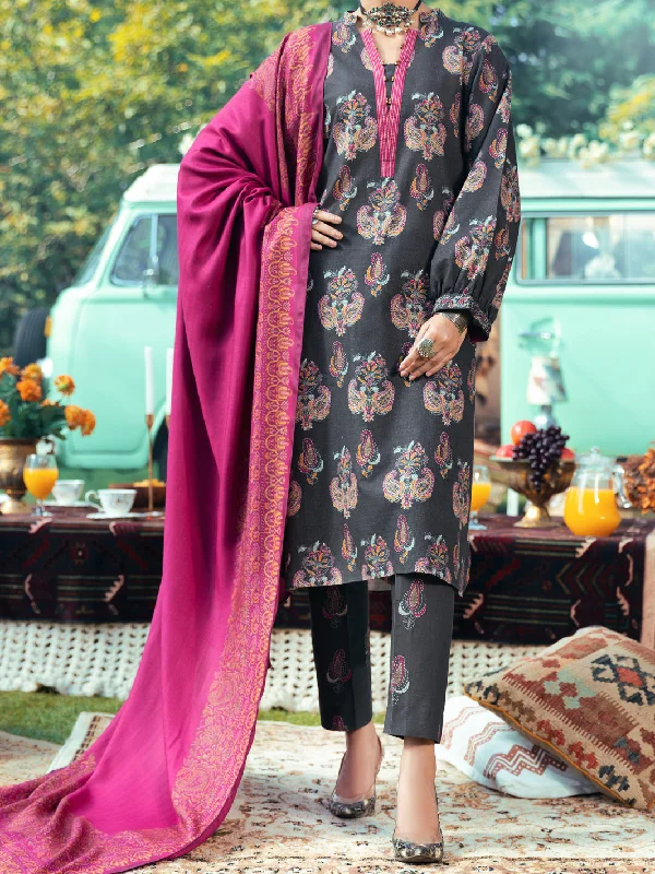 Dark Grey Khaddar Tunic - AWP-LK-620 Trendy Women's 